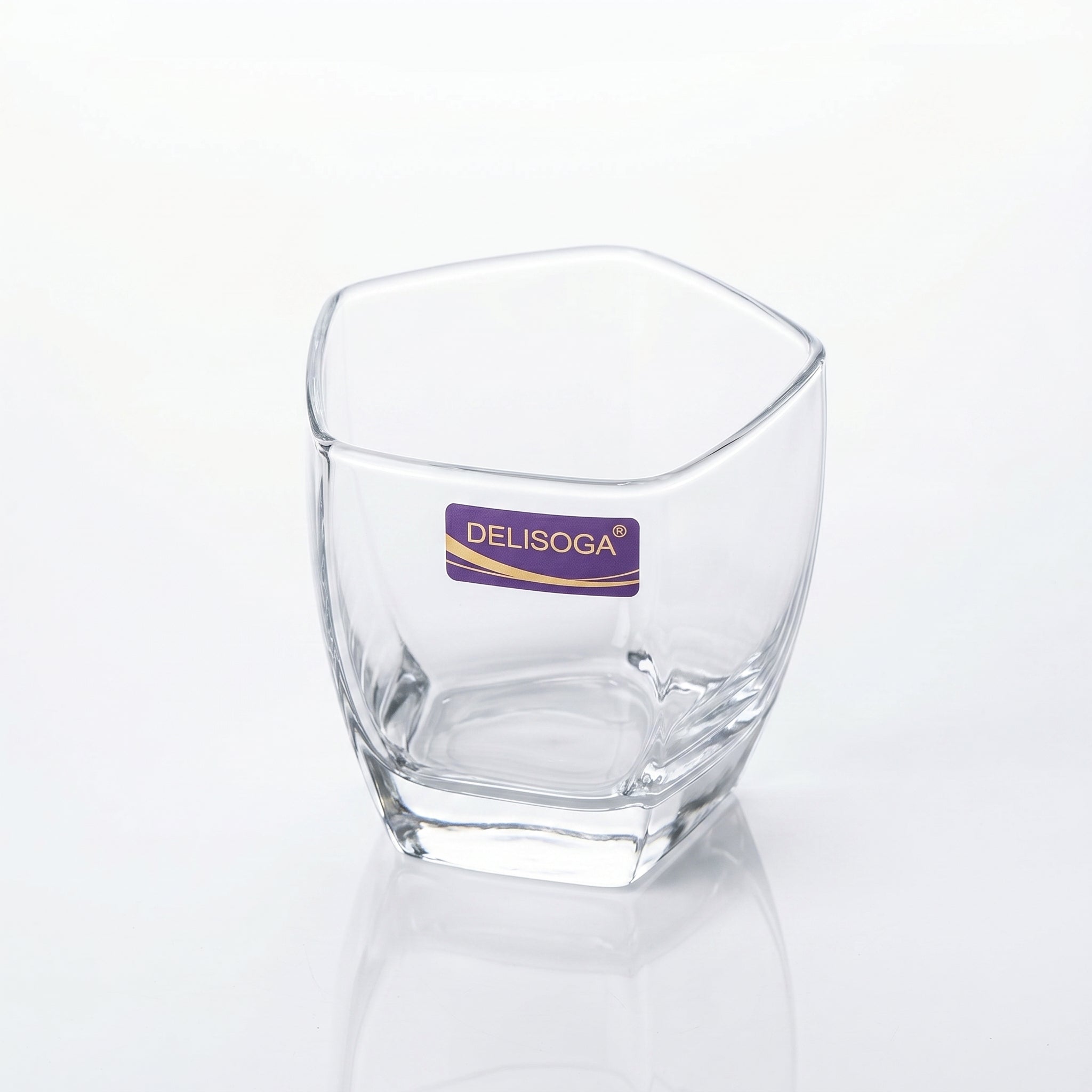 Delisoga 285 ml 6-Piece Pentagonal Square DOF Glass