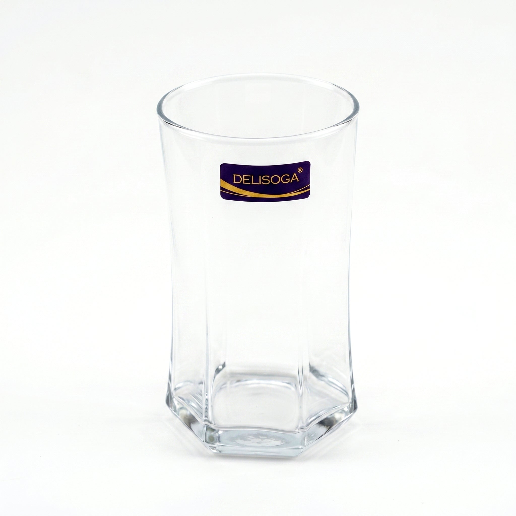 Delisoga 330 ml 6-Piece Octagonal Hi Ball Glass