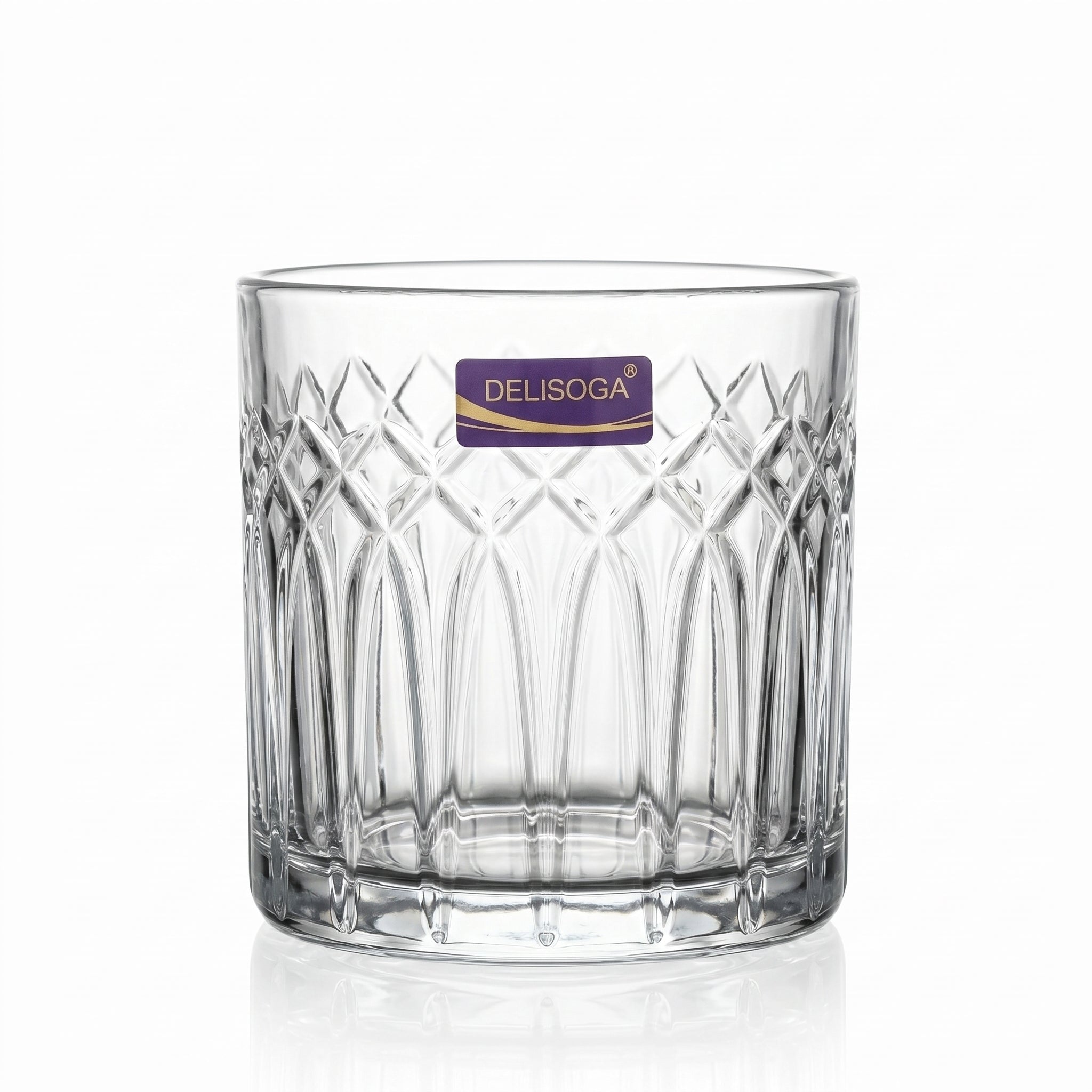 Delisoga 350 ml 6-Piece Diamond Fall DOF Glass