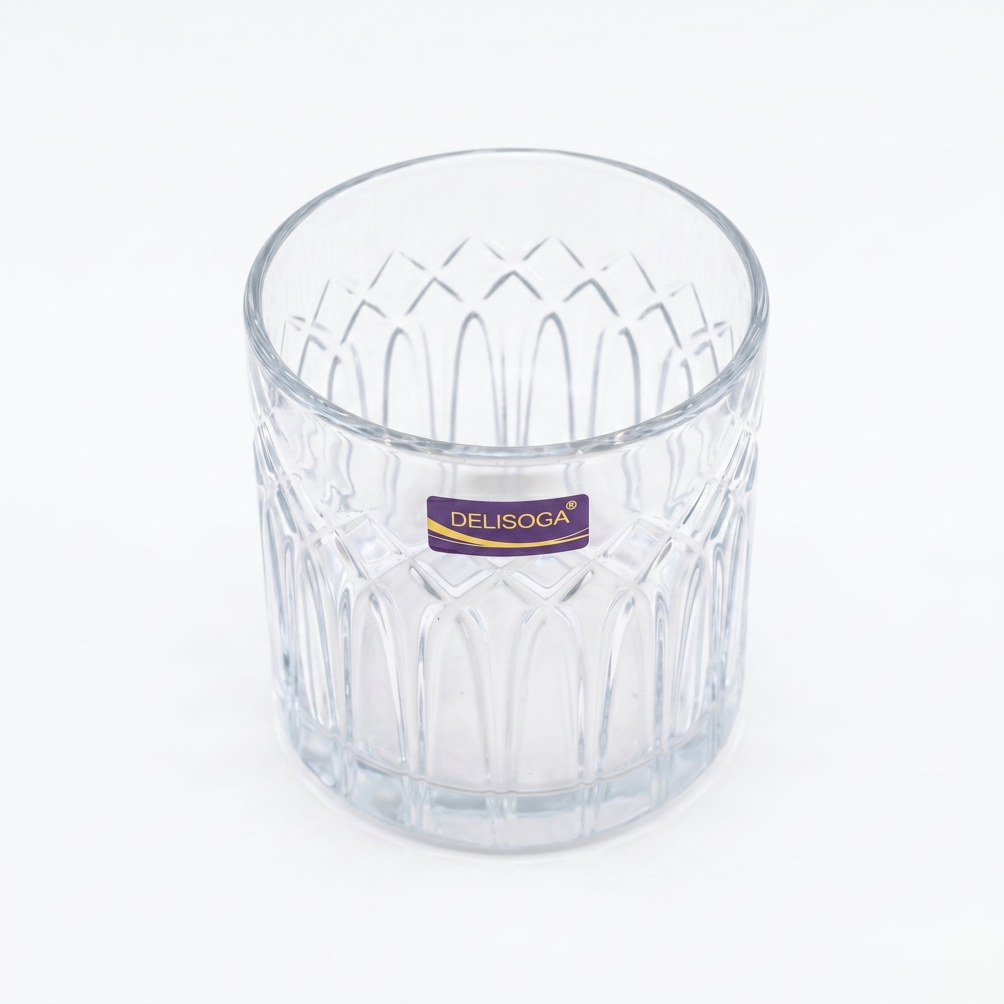 Delisoga 350 ml 6-Piece Diamond Fall DOF Glass