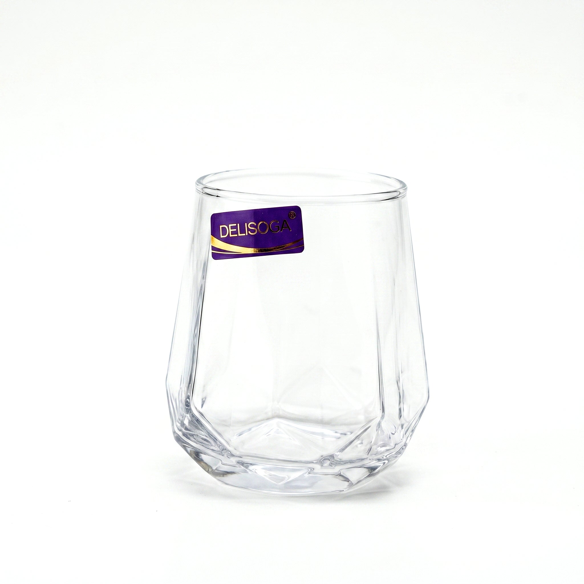 Delisoga 340 ml 6-Piece Gemstone Style DOF Glass