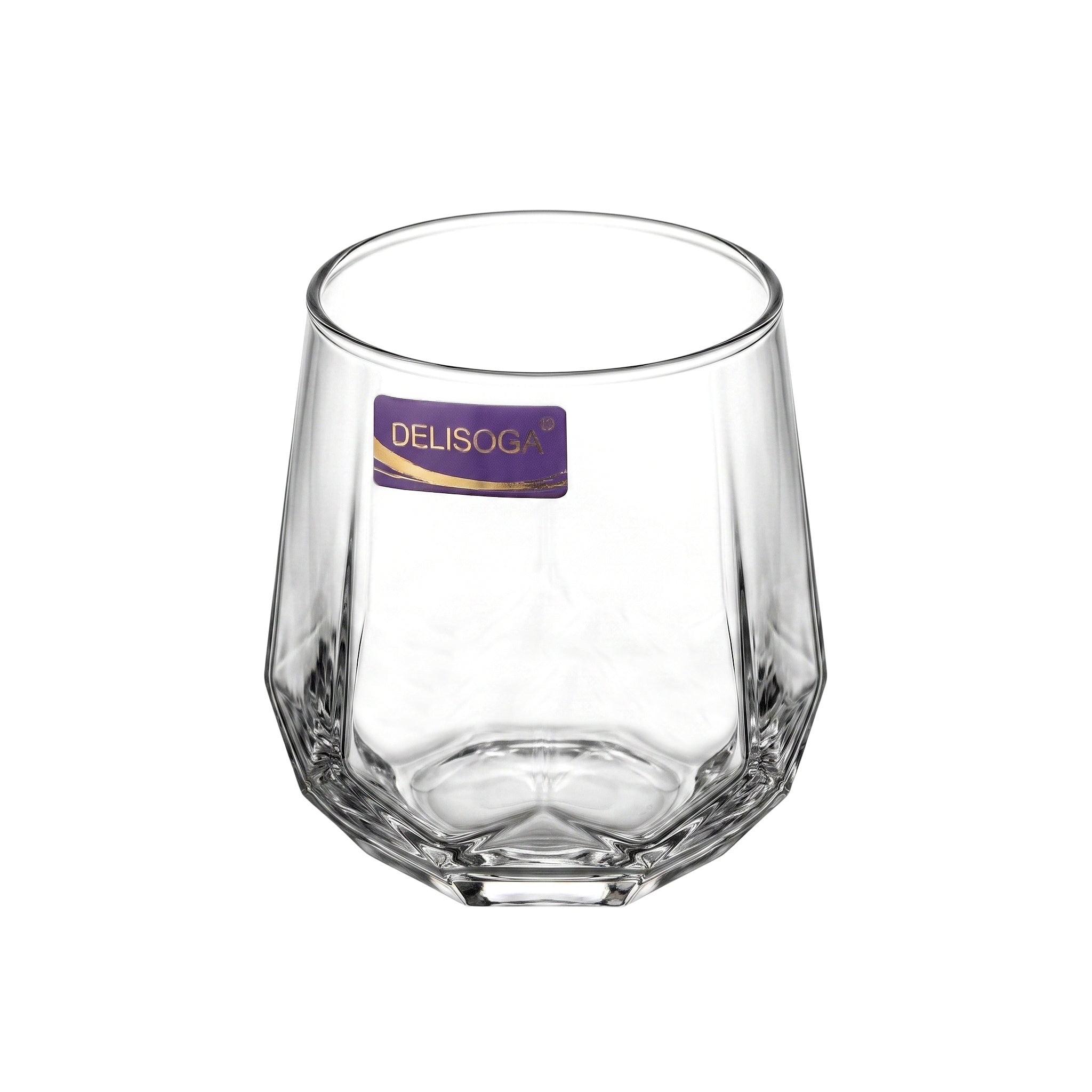 Delisoga 340 ml 6-Piece Gemstone Style DOF Glass