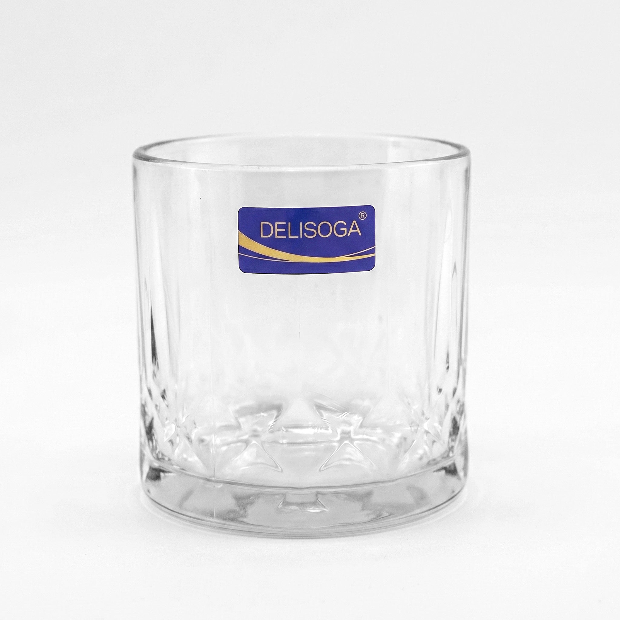 Delisoga 350 ml 6-Piece Crystal Star Base DOF Glass