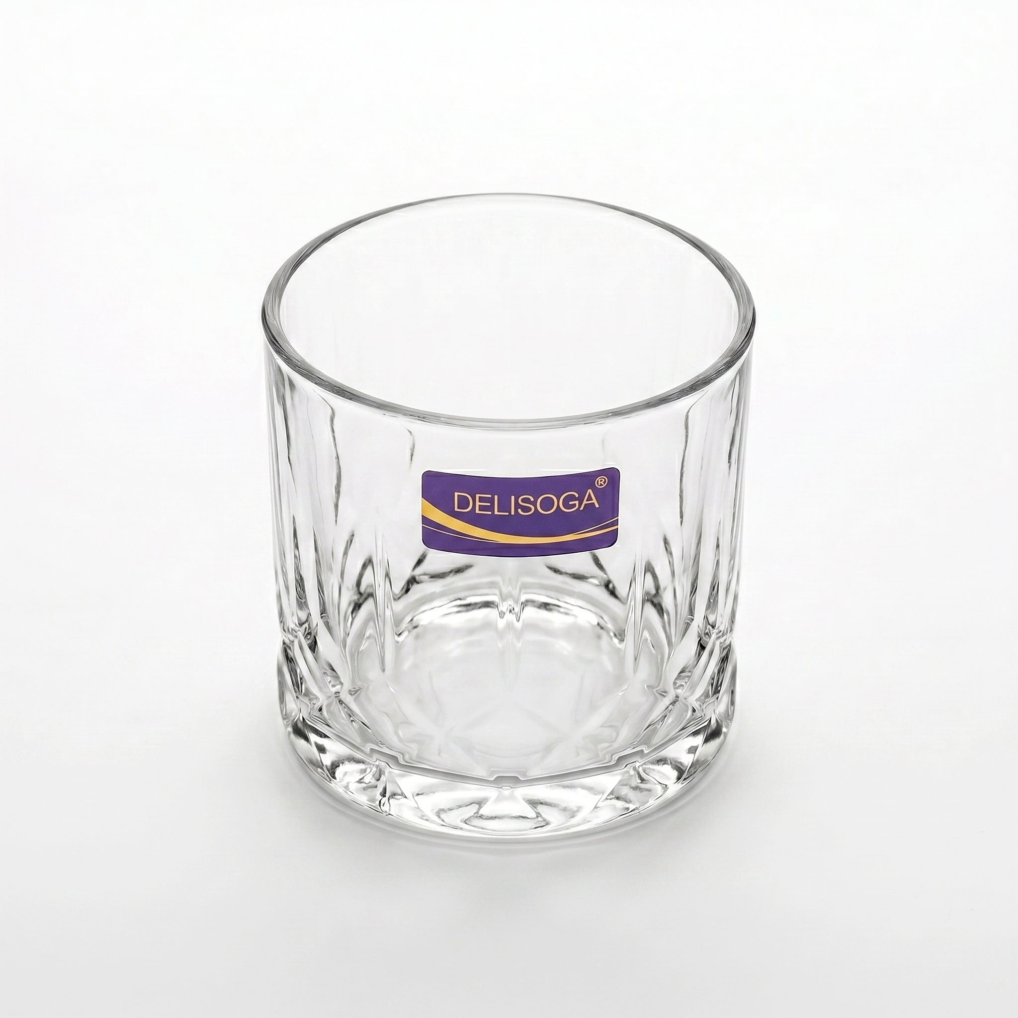 Delisoga 350 ml 6-Piece Crystal Star Base DOF Glass