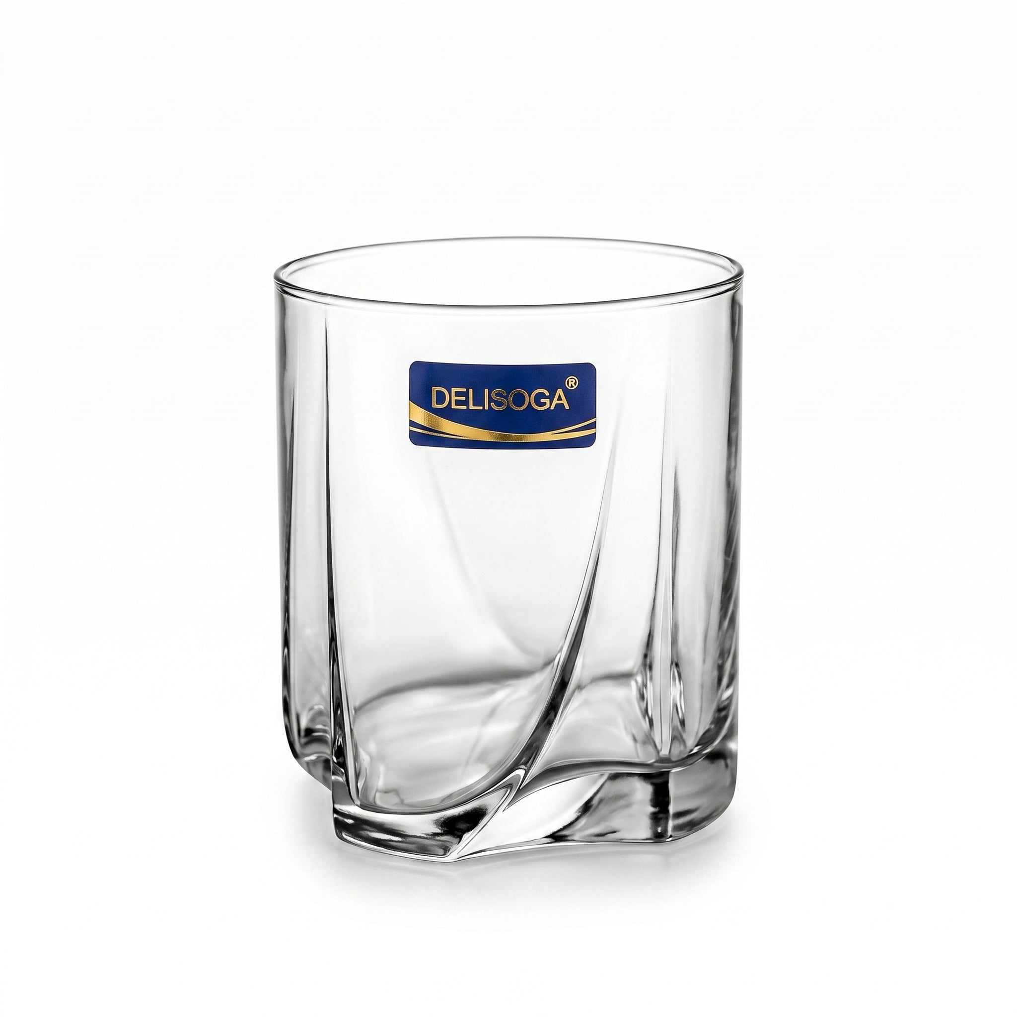 Delisoga 355 ml 6-Piece Twisted Swirl DOF Glass