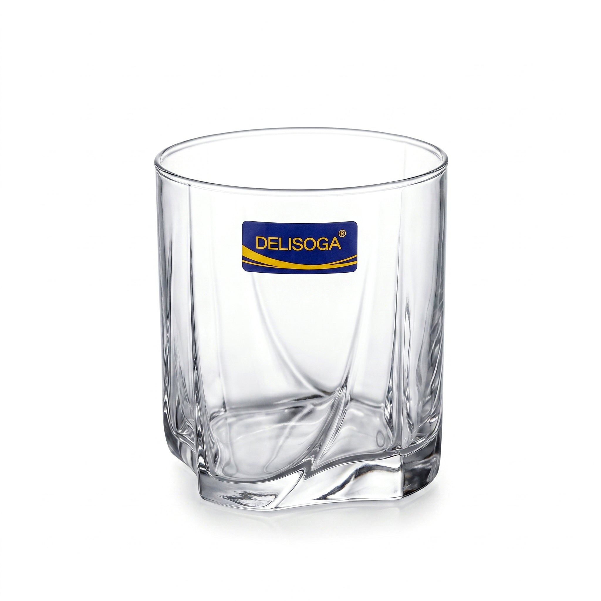 Delisoga 355 ml 6-Piece Twisted Swirl DOF Glass