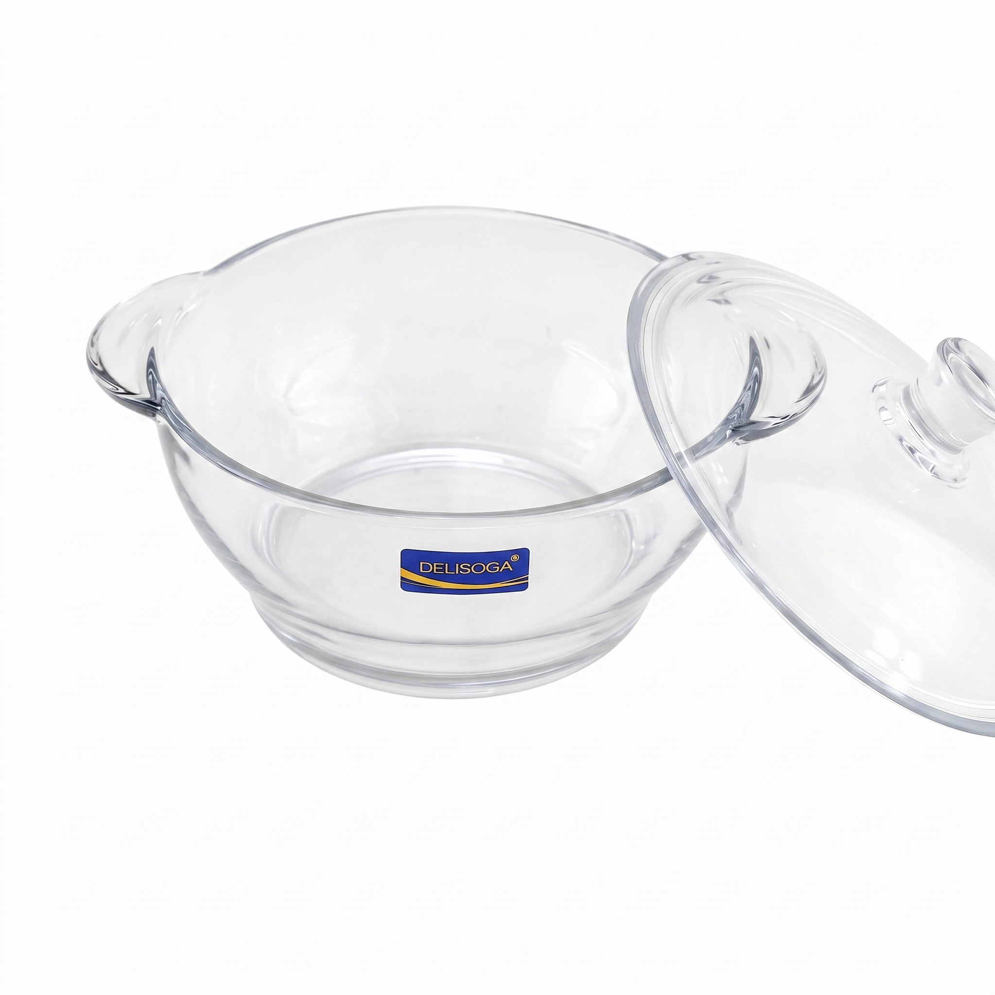 Delisoga 1-Liter Glass Serving Pot With Glass Lid