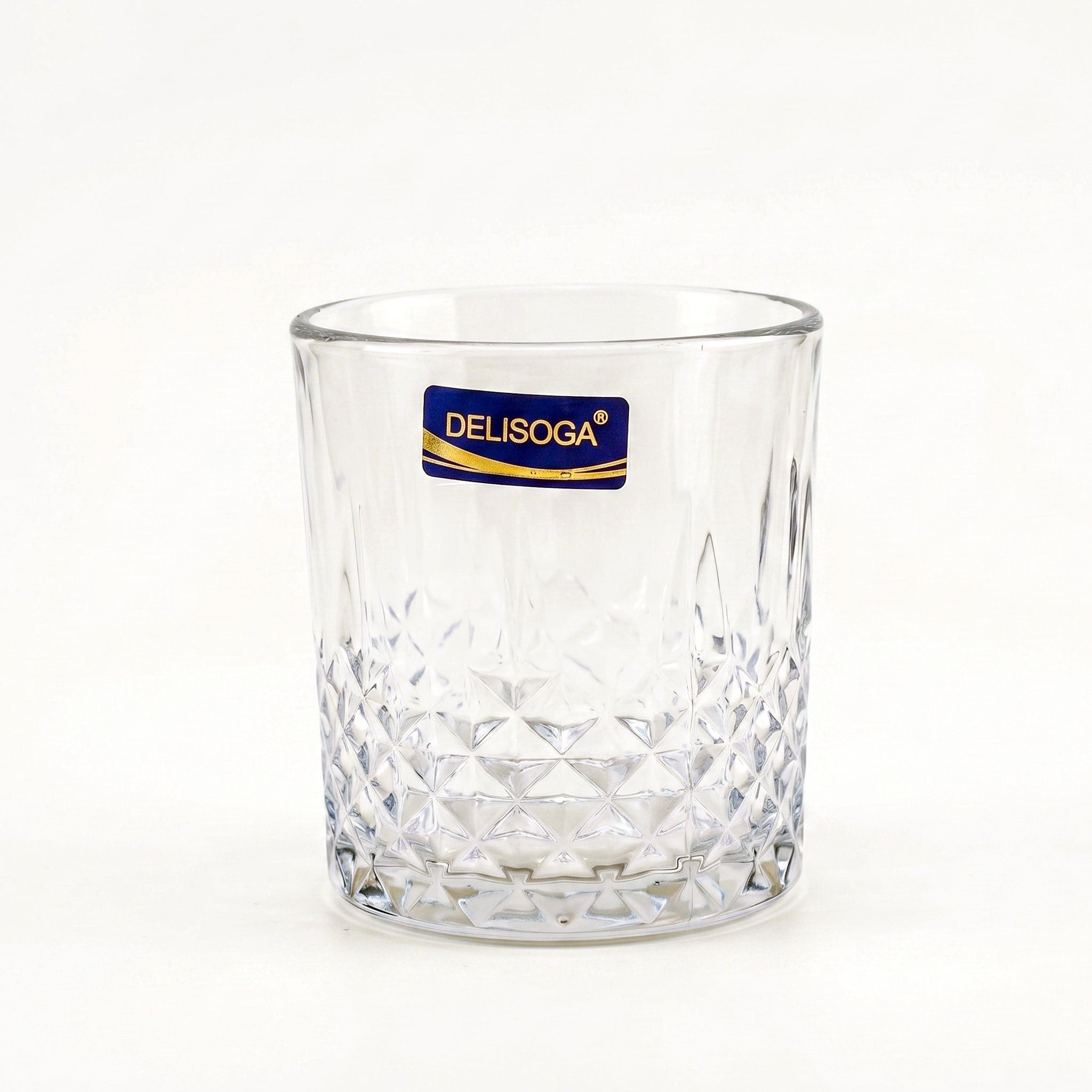 Delisoga 340 ml 6-Piece Diamond Cut Base DOF Glass Set