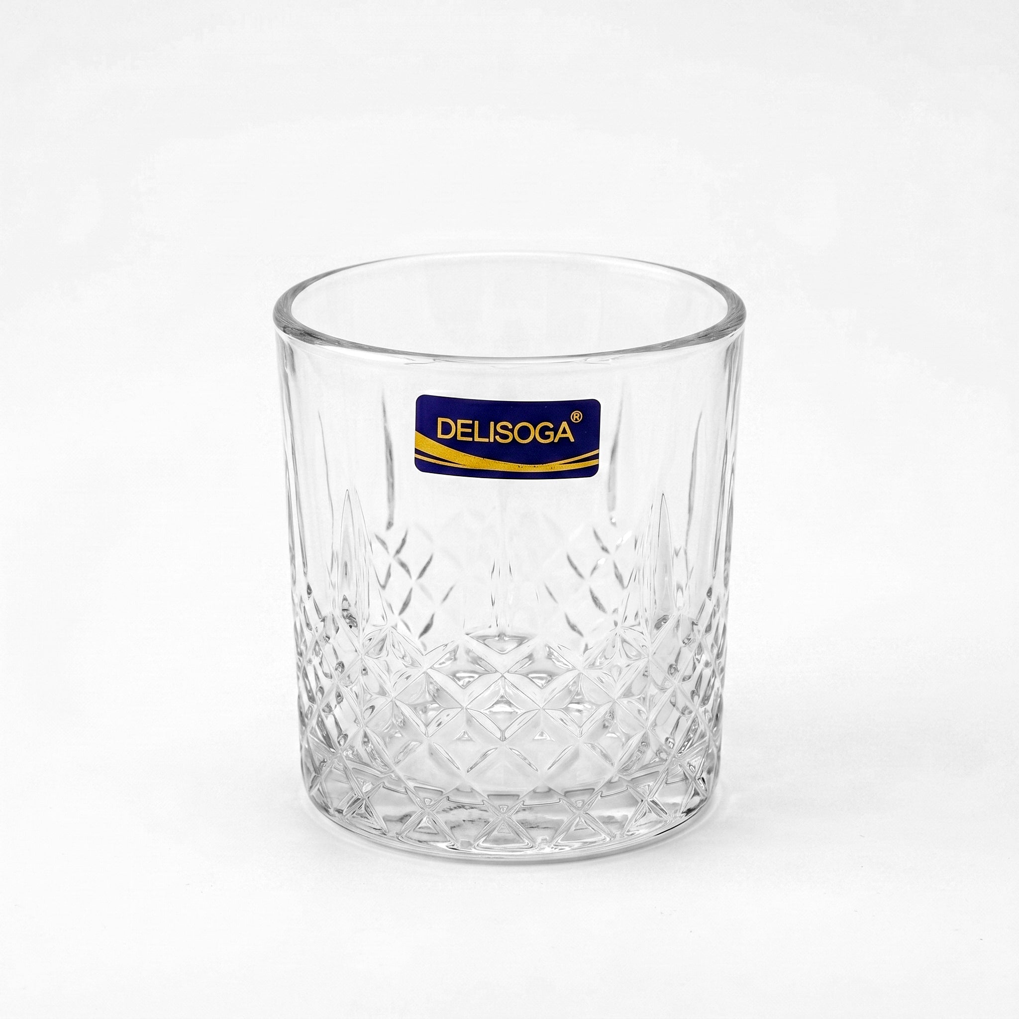Delisoga 340 ml 6-Piece Diamond Cut Base DOF Glass Set