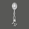 Fancy Silver Orchid Serving Spoon