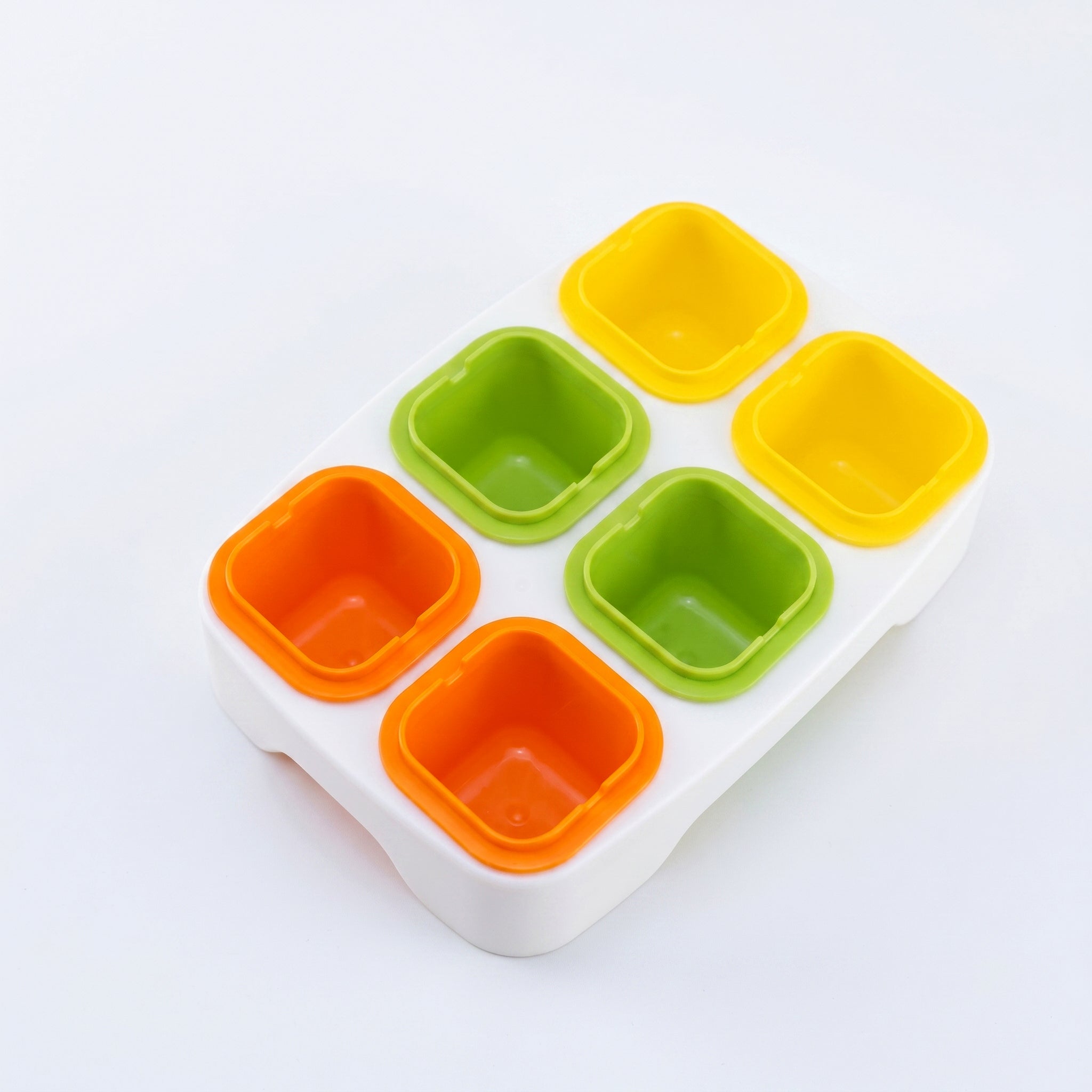 XRJ 6-Cavity Multi Ice Cube Tray With Individual Lids