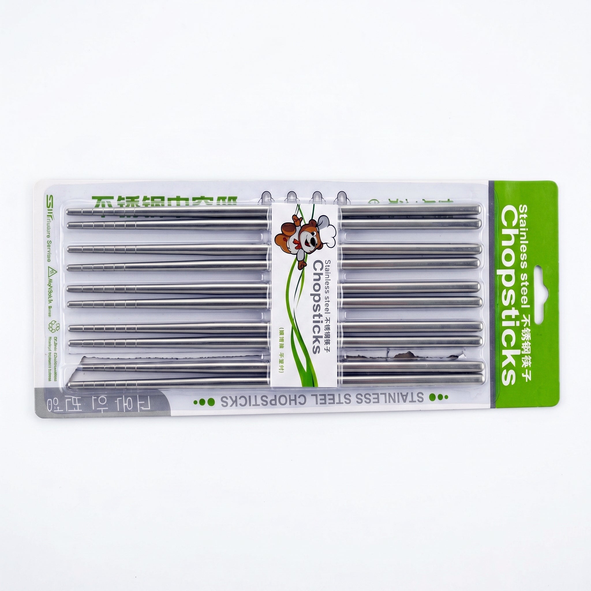 Crest 10-Piece Stainless Steel Chopsticks Set