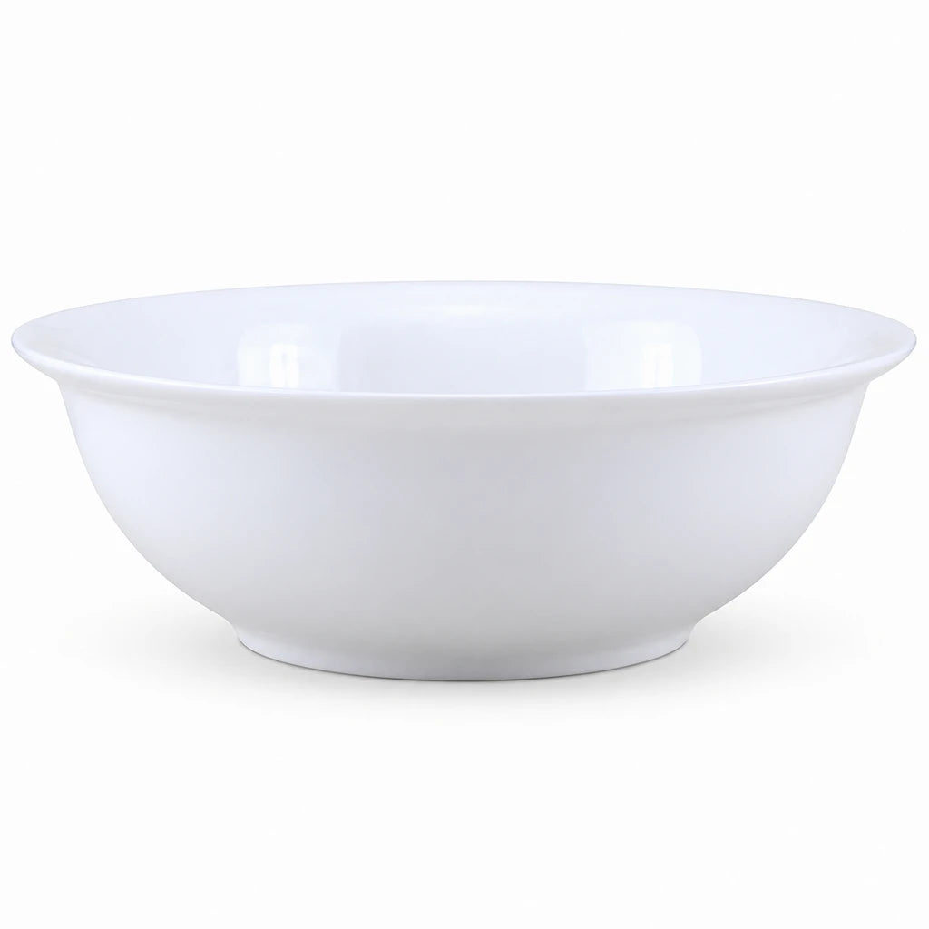 Forte B.K Classic White Ceramic Serving Bowl - 18 & 23 cm