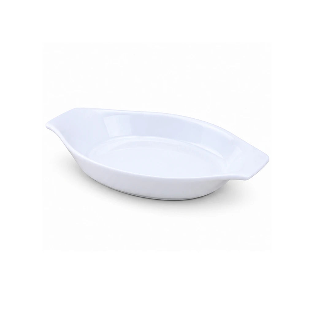 Premier Casa 20 cm White Oval Ceramic Serving Platter