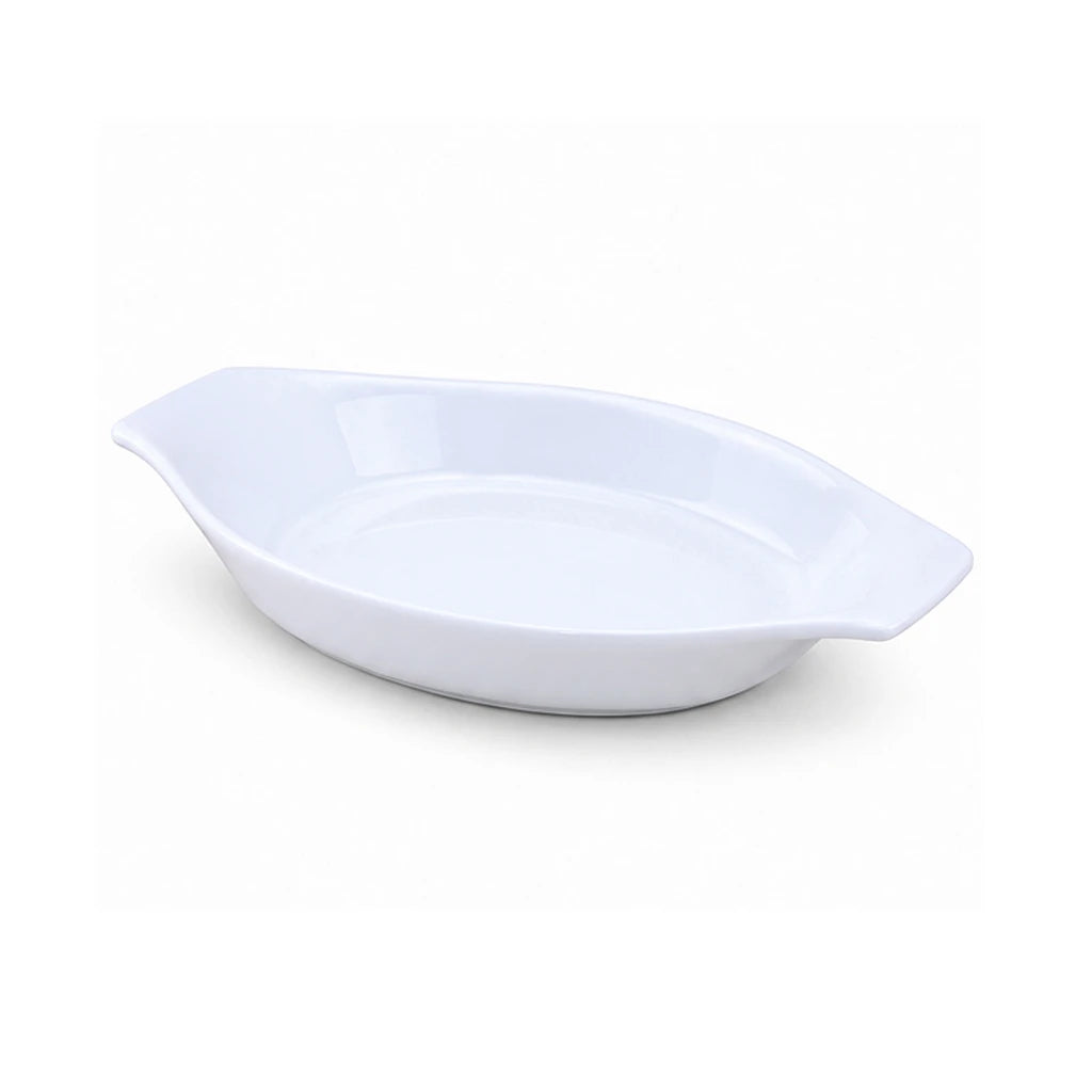 Forte B.K Casa White Oval Ceramic Serving Dish - 26 & 30 cm
