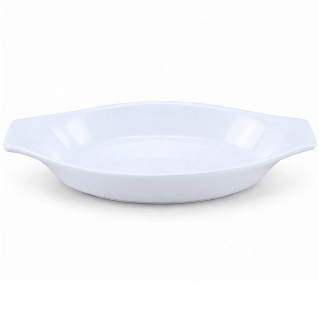 Forte B.K Casa White Oval Ceramic Serving Dish - 26 & 30 cm