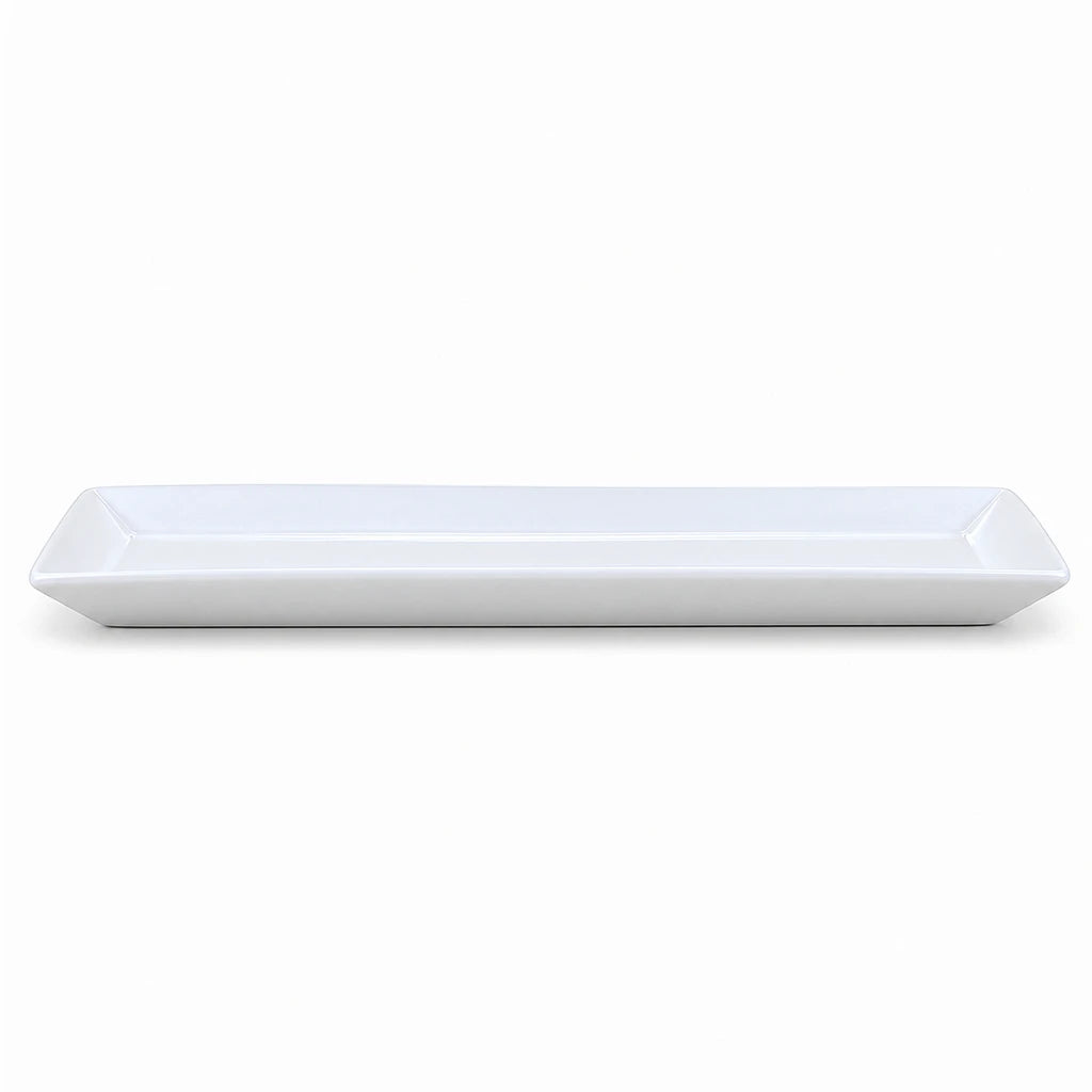 Forte B.K Rio White Rectangular Ceramic Liner - 22, 29 & 34 cm