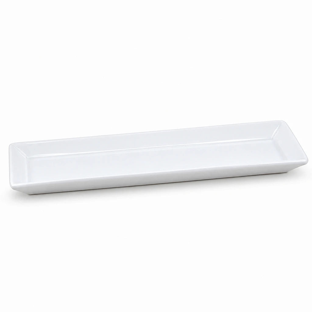 Forte B.K Rio White Rectangular Ceramic Liner - 22, 29 & 34 cm