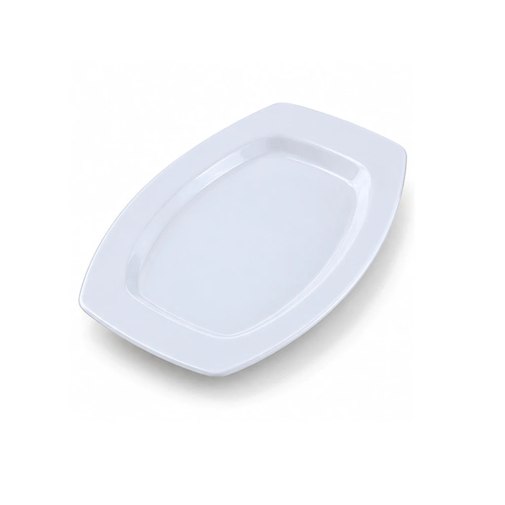 Forte B.K Vista 30 cm White Ceramic Oval Serving Platter