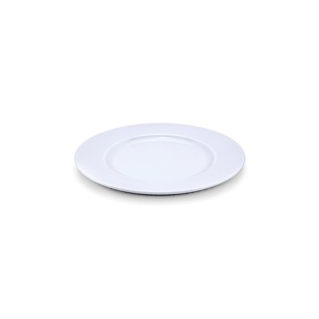 Forte B.K Classic White Ceramic Flat Plate - 21 & 26 cm