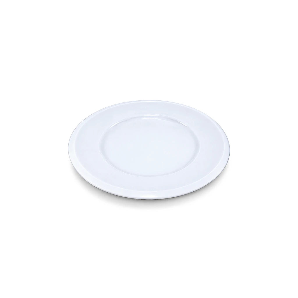 Forte B.K Classic White Ceramic Flat Plate - 21 & 26 cm