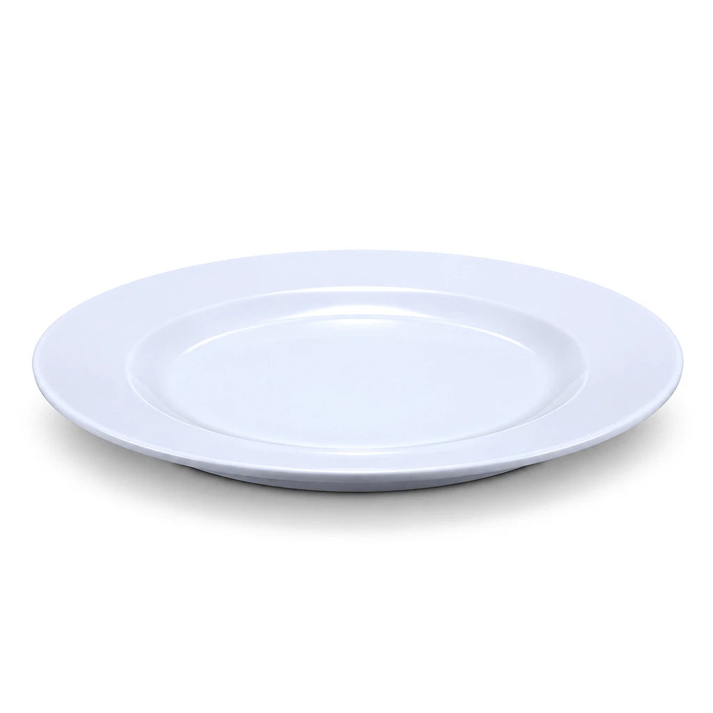 Forte B.K Classic White Ceramic Flat Plate - 21 & 26 cm
