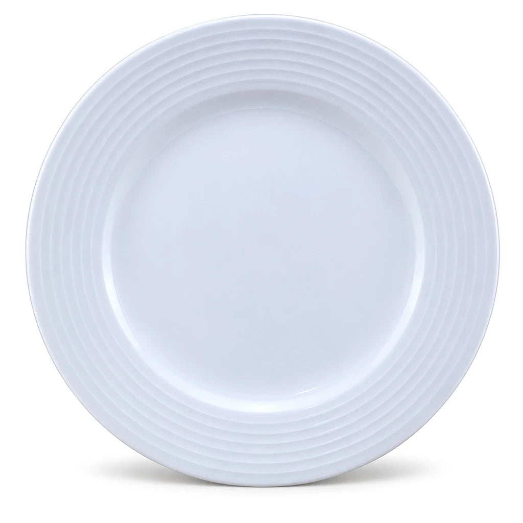 Forte B.K Rollo 27 cm White Ceramic Dinner Plate