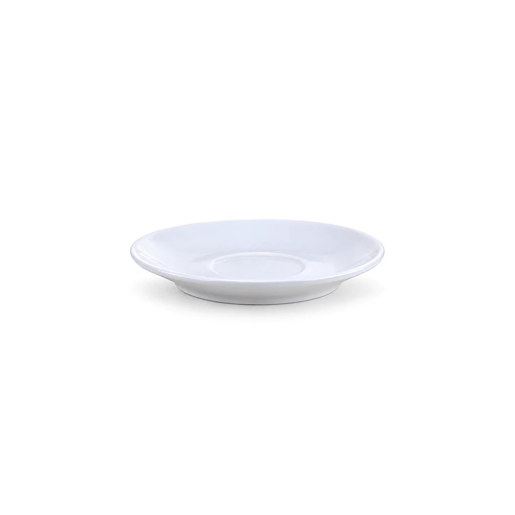 Forte B.K Danny Petite White Ceramic Saucer, 4 Inch