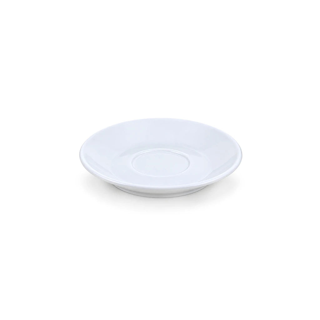 Forte B.K Danny Petite White Ceramic Saucer, 4 Inch