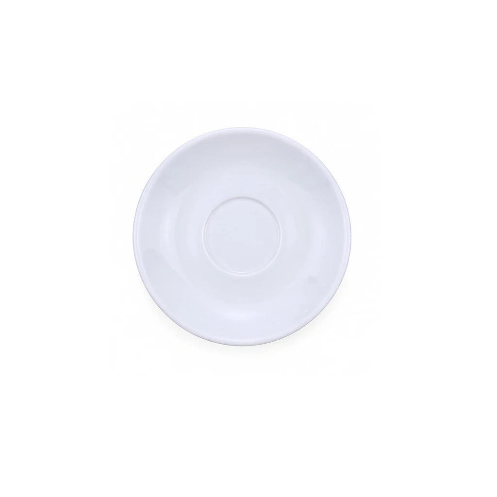 Forte B.K Danny Petite White Ceramic Saucer, 4 Inch