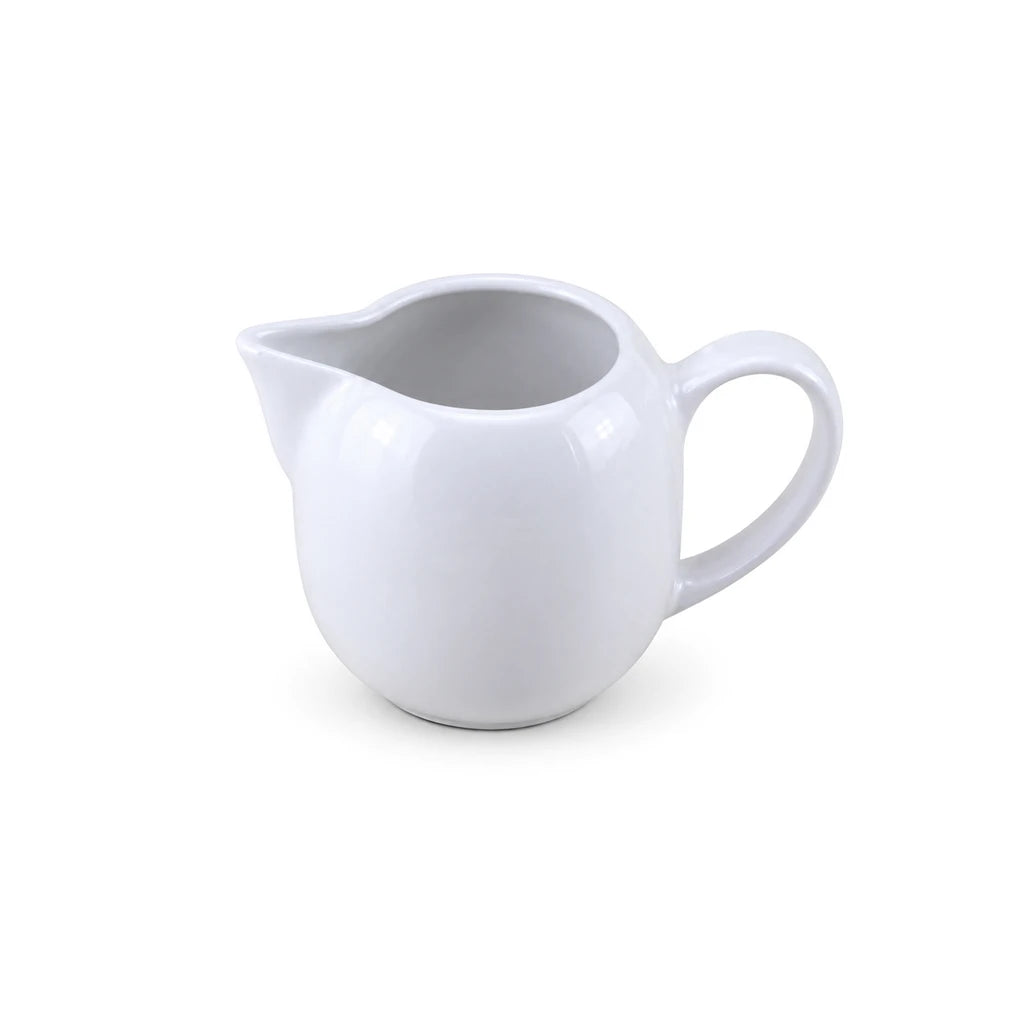 Cammy White Ceramic Milk & Cream Jug, 350 ml