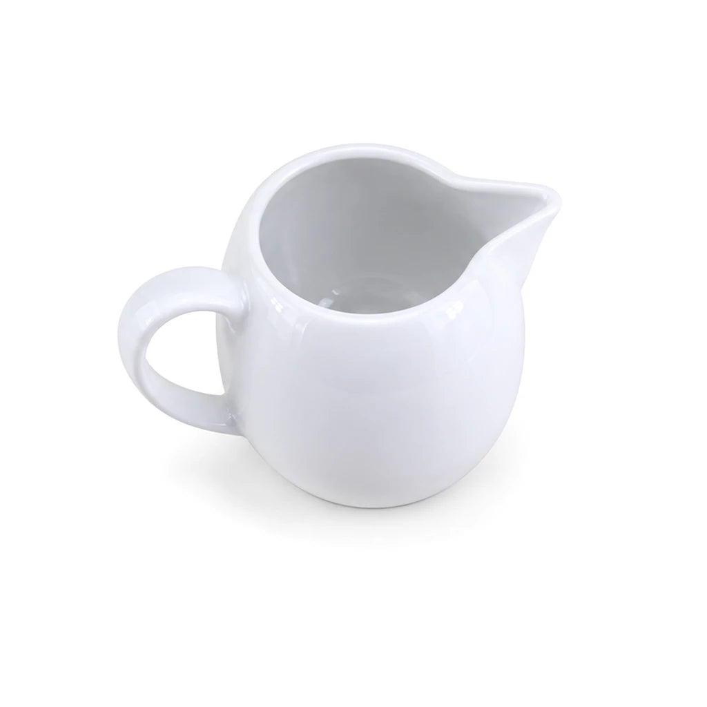 Cammy White Ceramic Milk & Cream Jug, 350 ml
