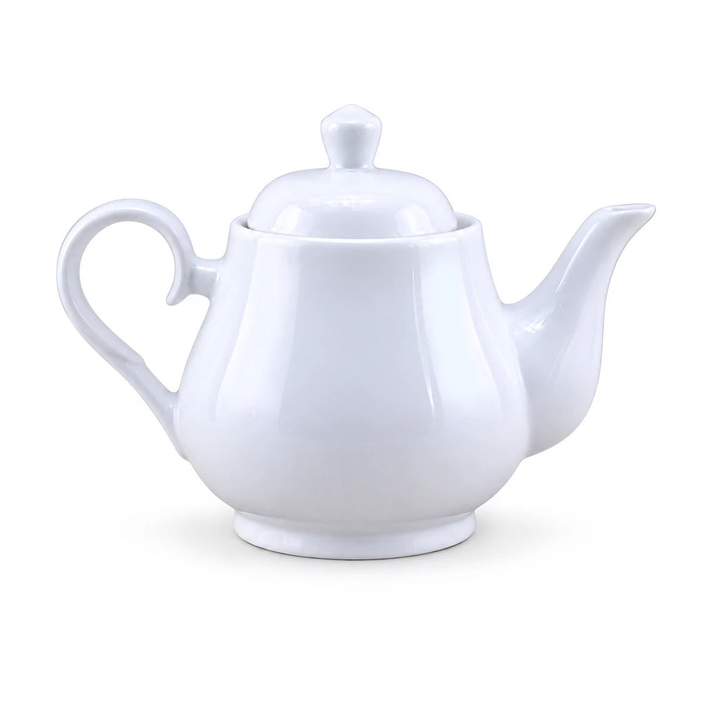 Forte B.K Oasis Sharing Teapot in White Ceramic, 1 Litre