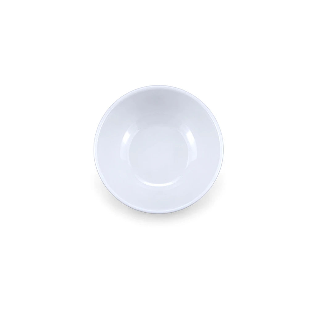 Forte B.K Classic Curved White Ceramic Bowl, 4.5 Inch