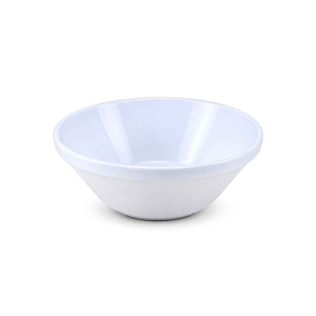 Forte B.K Cosmo White Ceramic Serving Bowl, 7 & 8 Inch