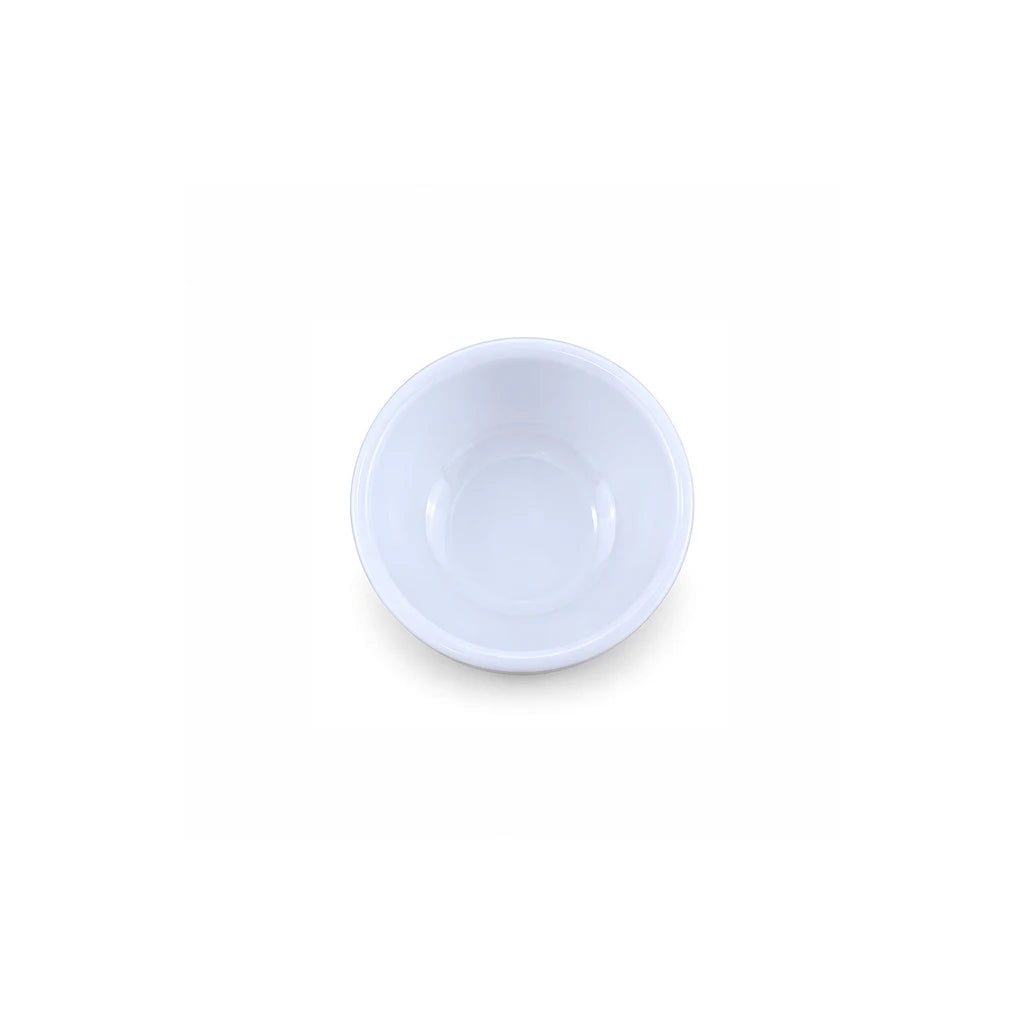 Forte B.K Cosmo Curved White Ceramic Ramekin, 2.5 Inch
