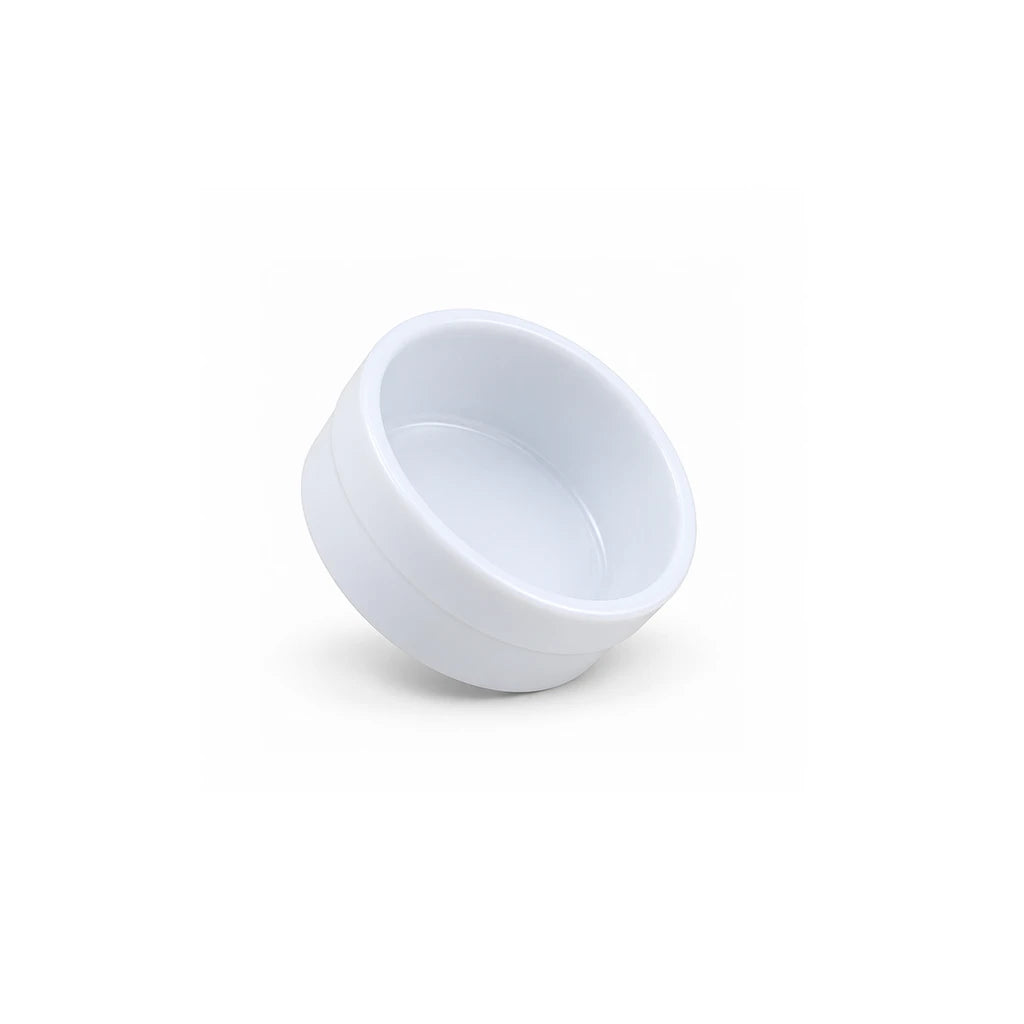 Forte B.K Danny Banded White Ceramic Ramekin, 3 Inch