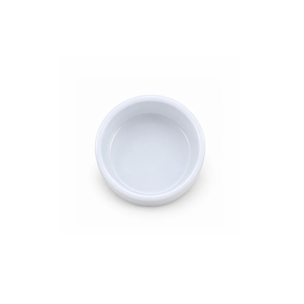 Forte B.K Danny Banded White Ceramic Ramekin, 3 Inch