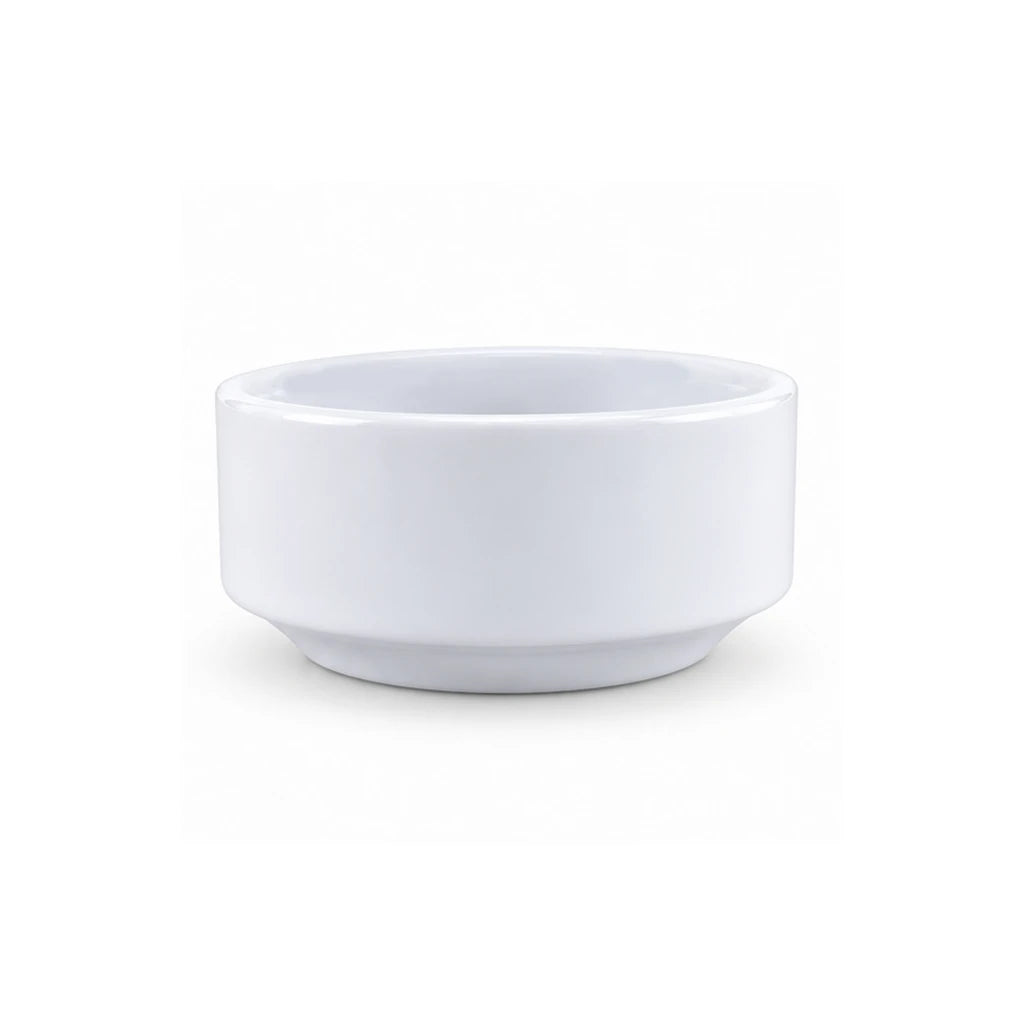 P.C Stackable White Ceramic Soup & Cereal Bowl, 5 Inch