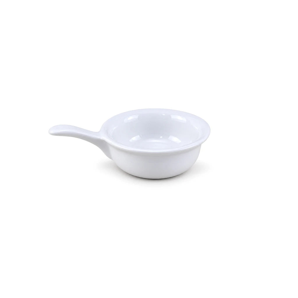 Danny Home 5.25-Inch White Ceramic Ramekin with Handle