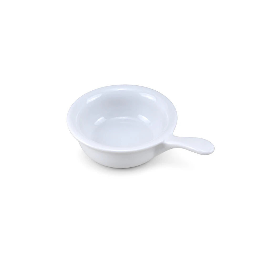 Danny Home 5.25-Inch White Ceramic Ramekin with Handle