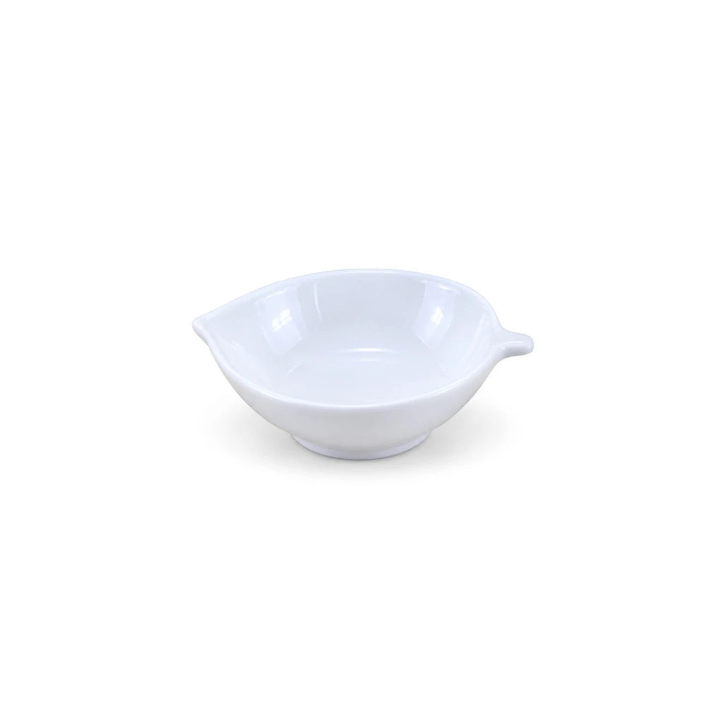 Danny Home Leaf-Shaped Ceramic Ramekin & Dip Bowl, 4.25 Inch