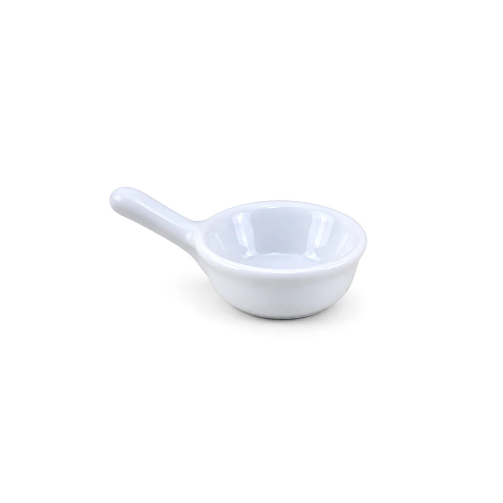 Danny Home Mini Pan Ceramic Ramekin with Handle, 4 Inch