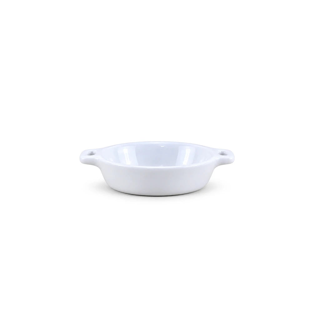 Danny Home Dual-Handle Ceramic Baking Ramekin, 4 Inch