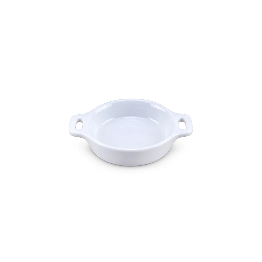 Danny Home Dual-Handle Ceramic Baking Ramekin, 4 Inch