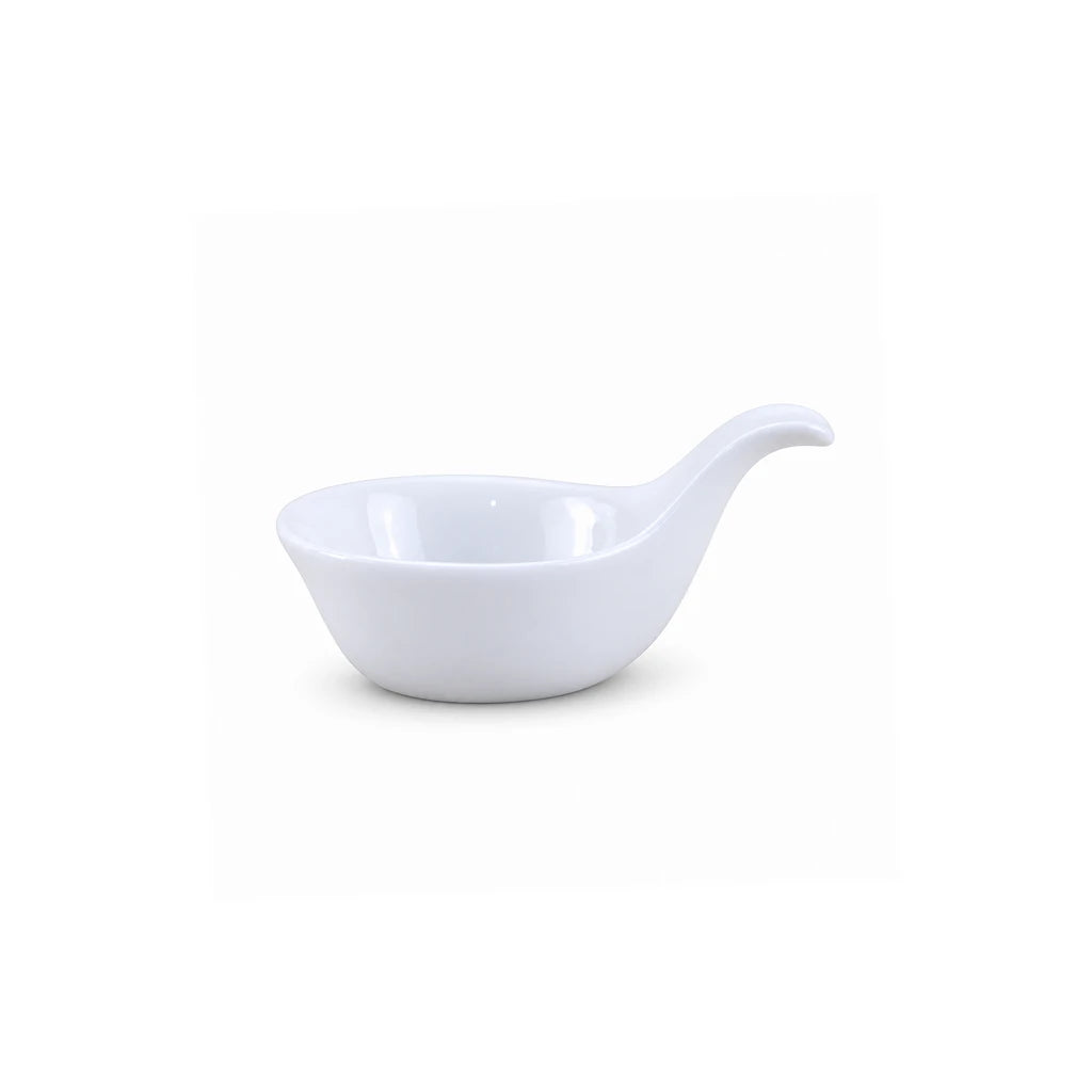 Danny Home Curved-Handle Ceramic Ramekin, 4.25 Inch
