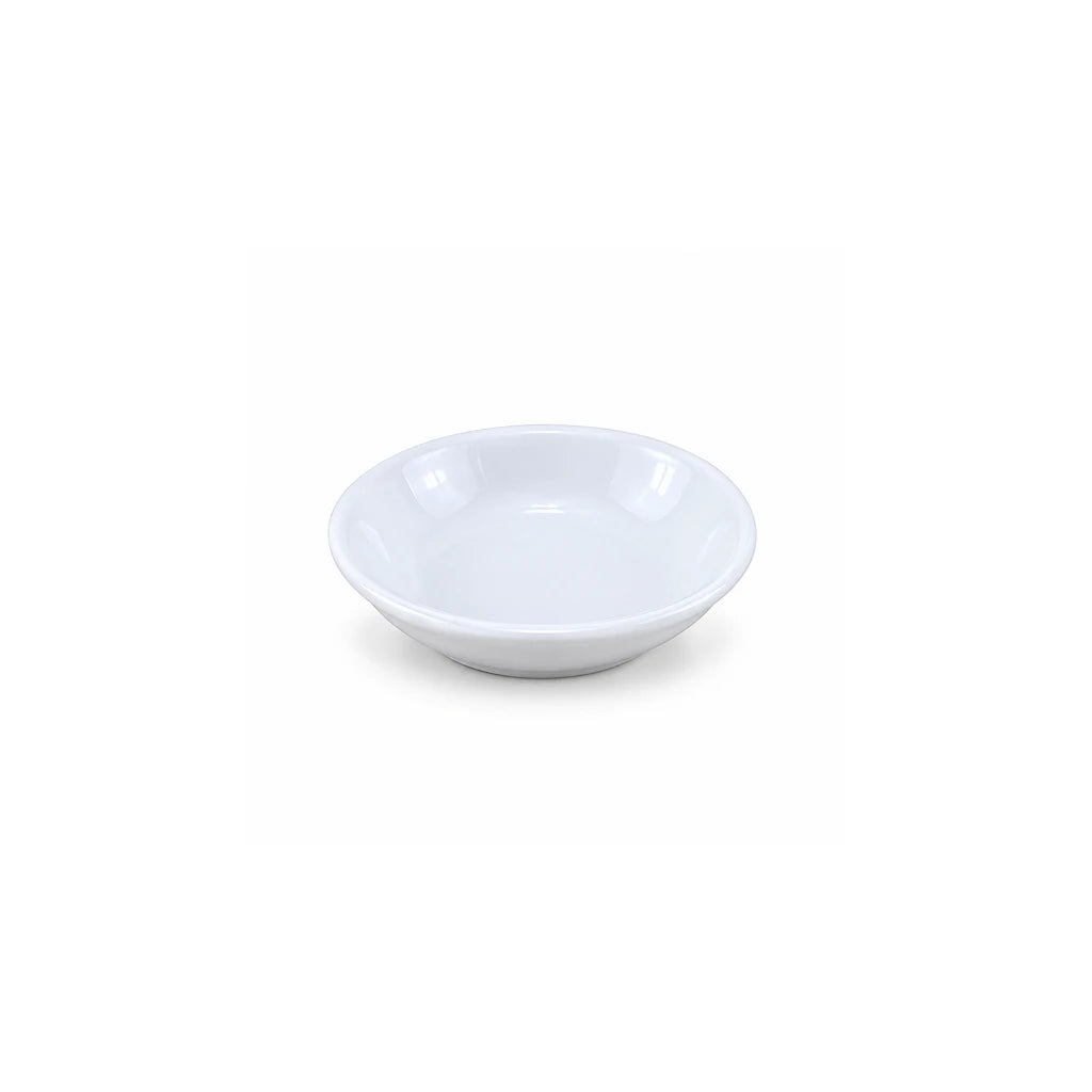 Forte B.K Ace Shallow White Ceramic Ramekin, 4 Inch