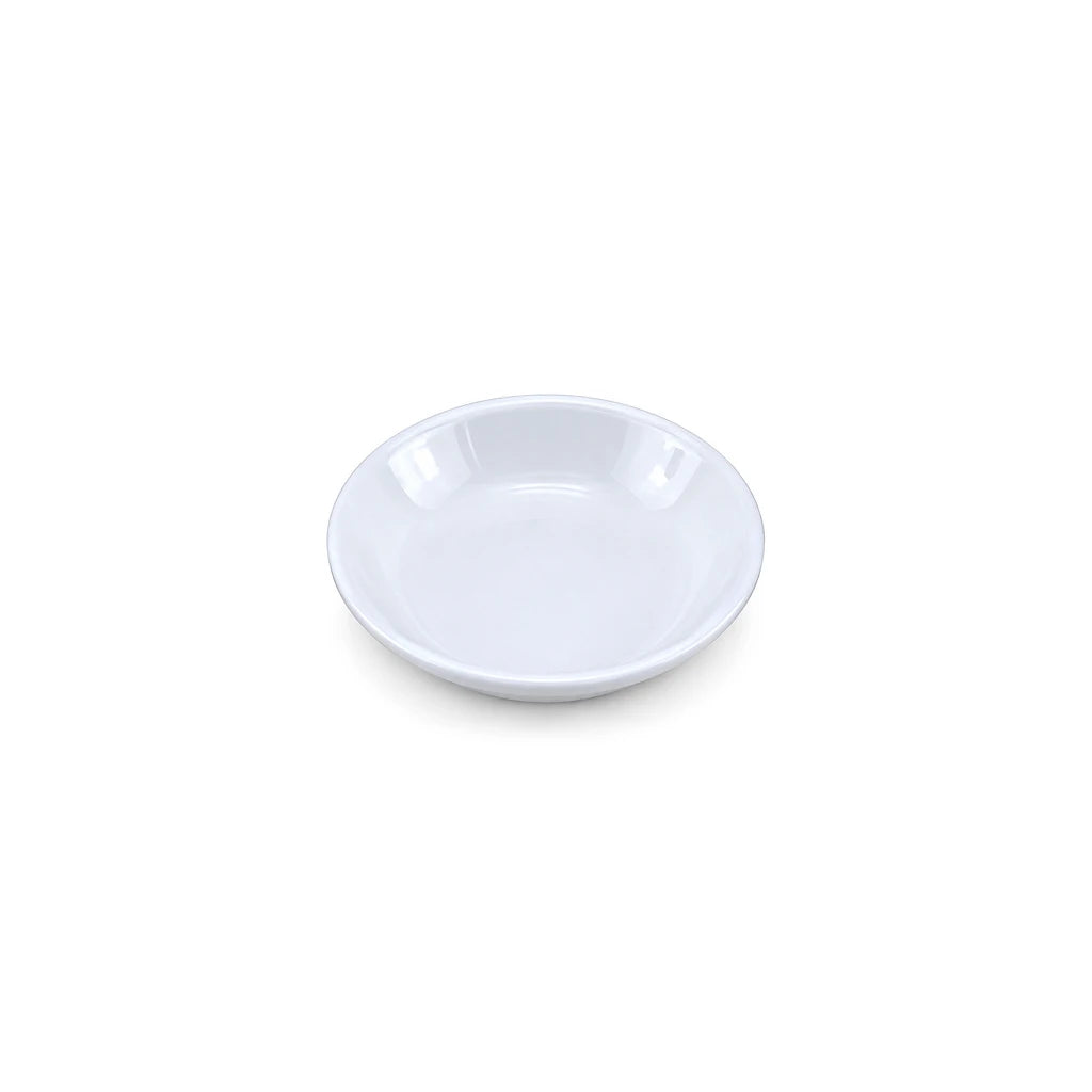 Forte B.K Ace Shallow White Ceramic Ramekin, 4 Inch