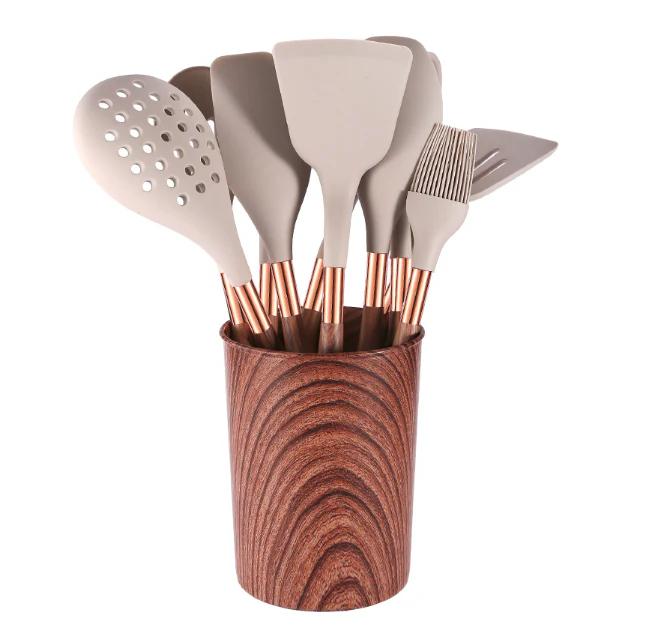 11-Piece Non Stick Silicone Kitchen Utensil Set