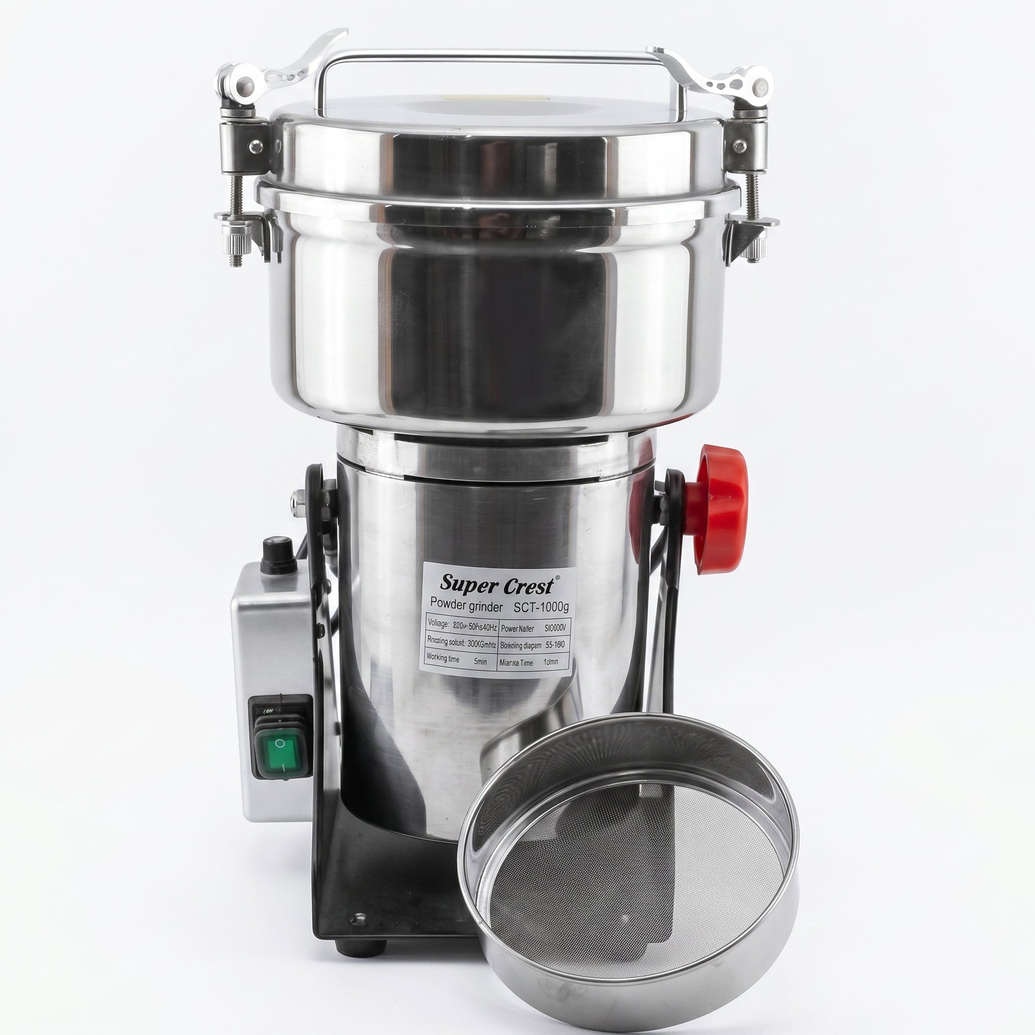 Super Crest 1000g 120 cm Stainless Steel Coffee Grinder